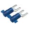 Panduit Fork Terminal, #6 Stud Size, 14 AWG, 600 V, Nylon Insulated, Blue, Crimp Termination Only, 3000 PK PN14-6F-3K - alternate 3